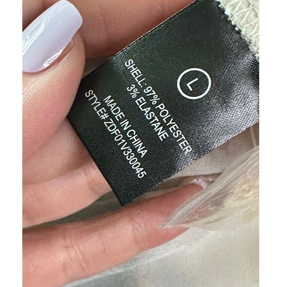 Nova Men cream brown short sleeves button casual shirt size Large - Picture 5 of 10